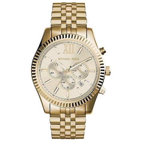 michael kors gold diamond watch men's|michael kors lexington chronograph watch.